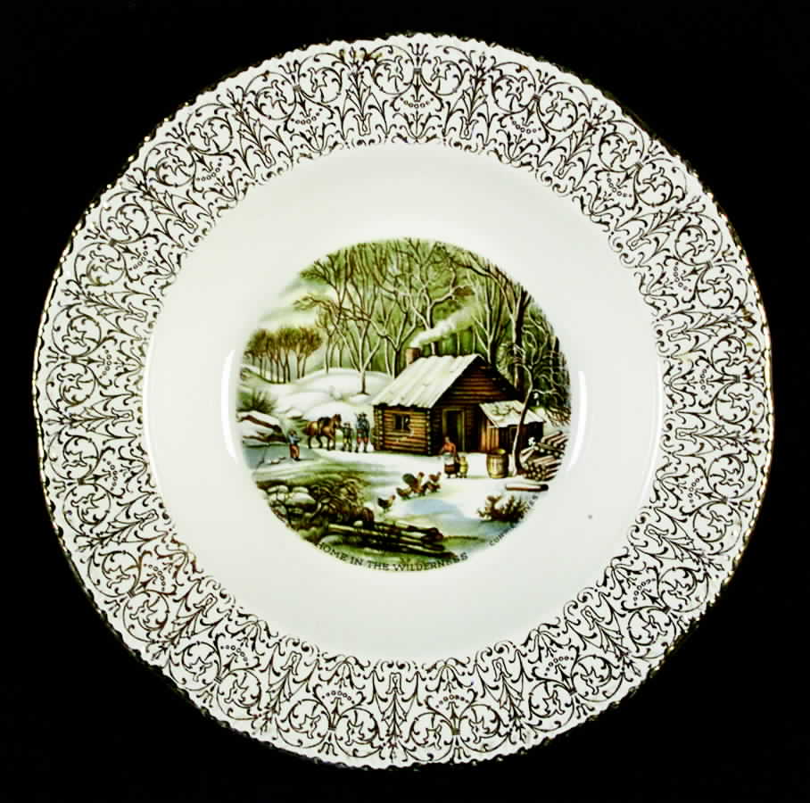 Sun Gold Rim Soup Bowl by Homer Laughlin -1