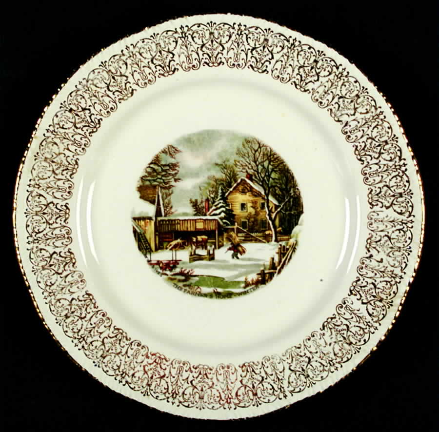 Sun Gold Dessert/Pie Plate by Homer Laughlin -1