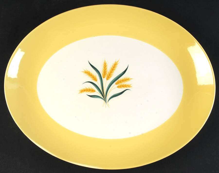 Sunrise 13" Oval Serving Platter by Homer Laughlin -1