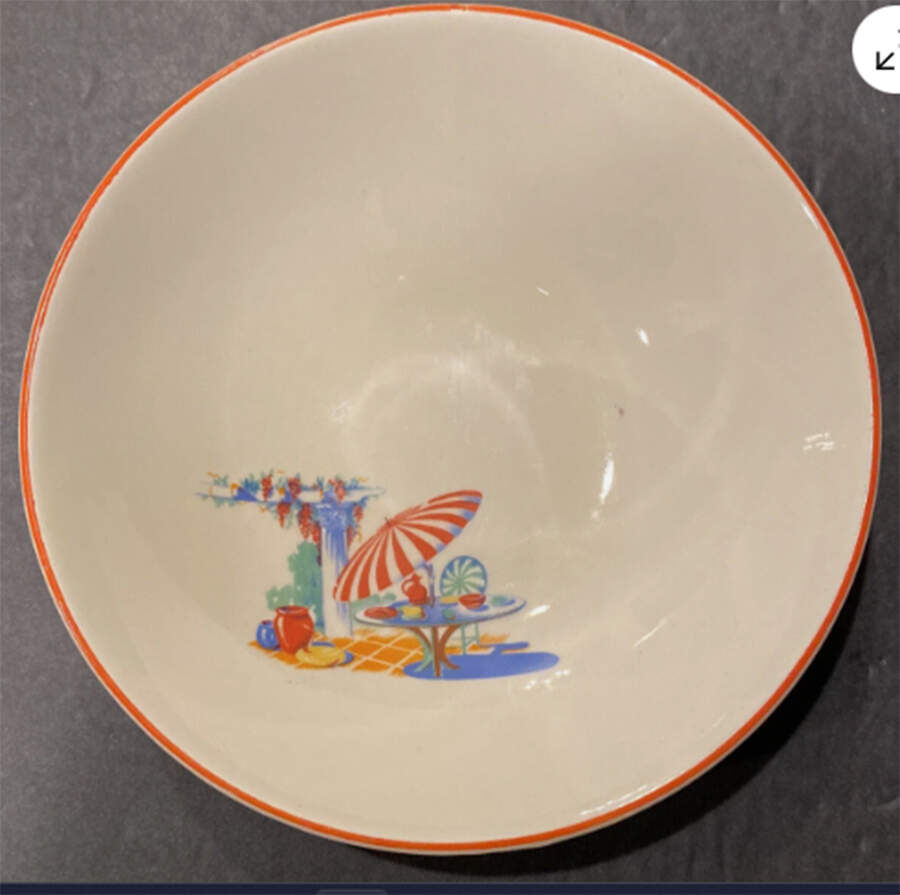 Sun Porch Fruit/Dessert (Sauce) Bowl by Homer Laughlin -1