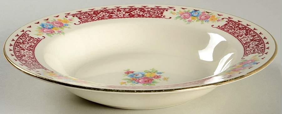Temp Pica Rim Soup Bowl by Homer Laughlin -1