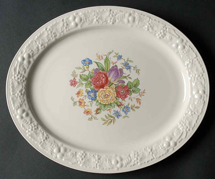 TH11 11" Oval Serving Platter by Homer Laughlin -1