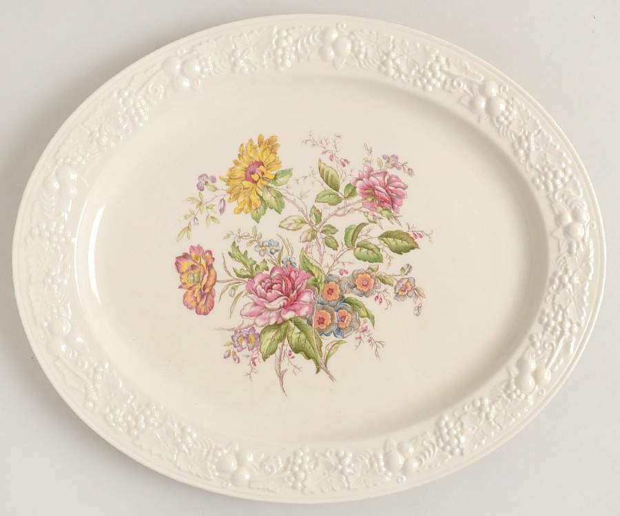 TH6 13" Oval Serving Platter by Homer Laughlin -1