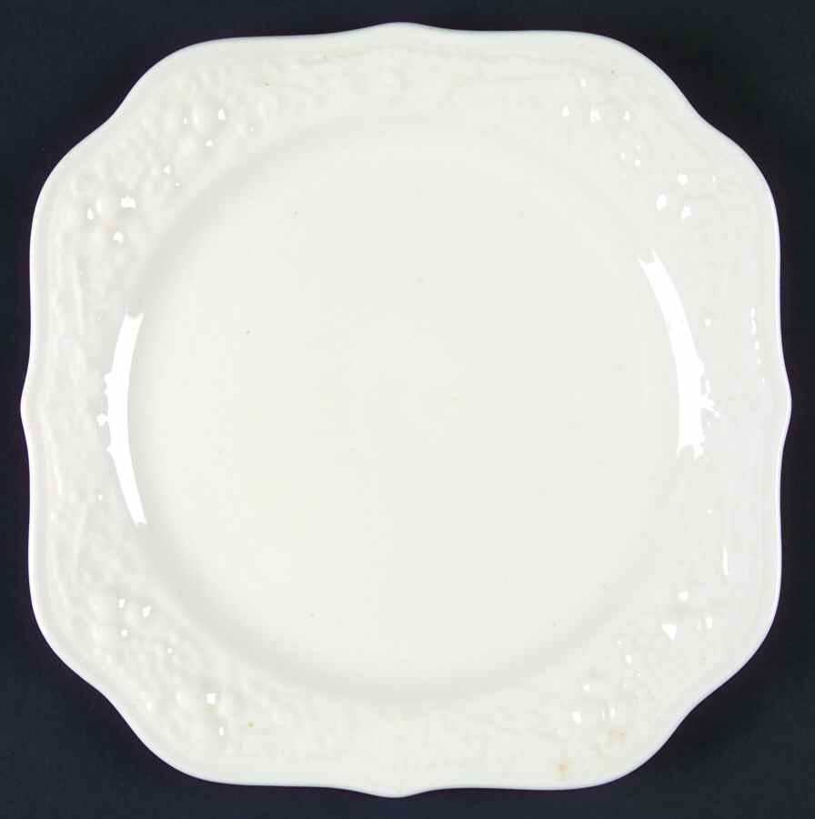 Theme Off White (Eggshell) Square Salad Plate by Homer Laughlin -1