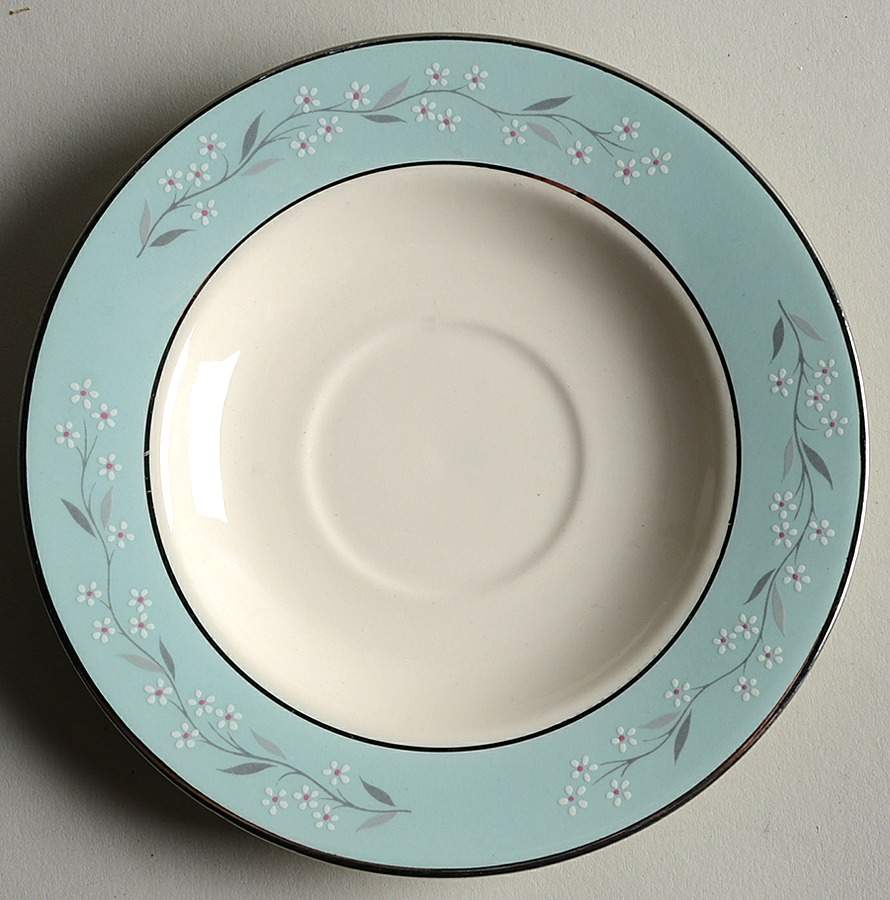 Turquoise Melody Saucer by Homer Laughlin -1