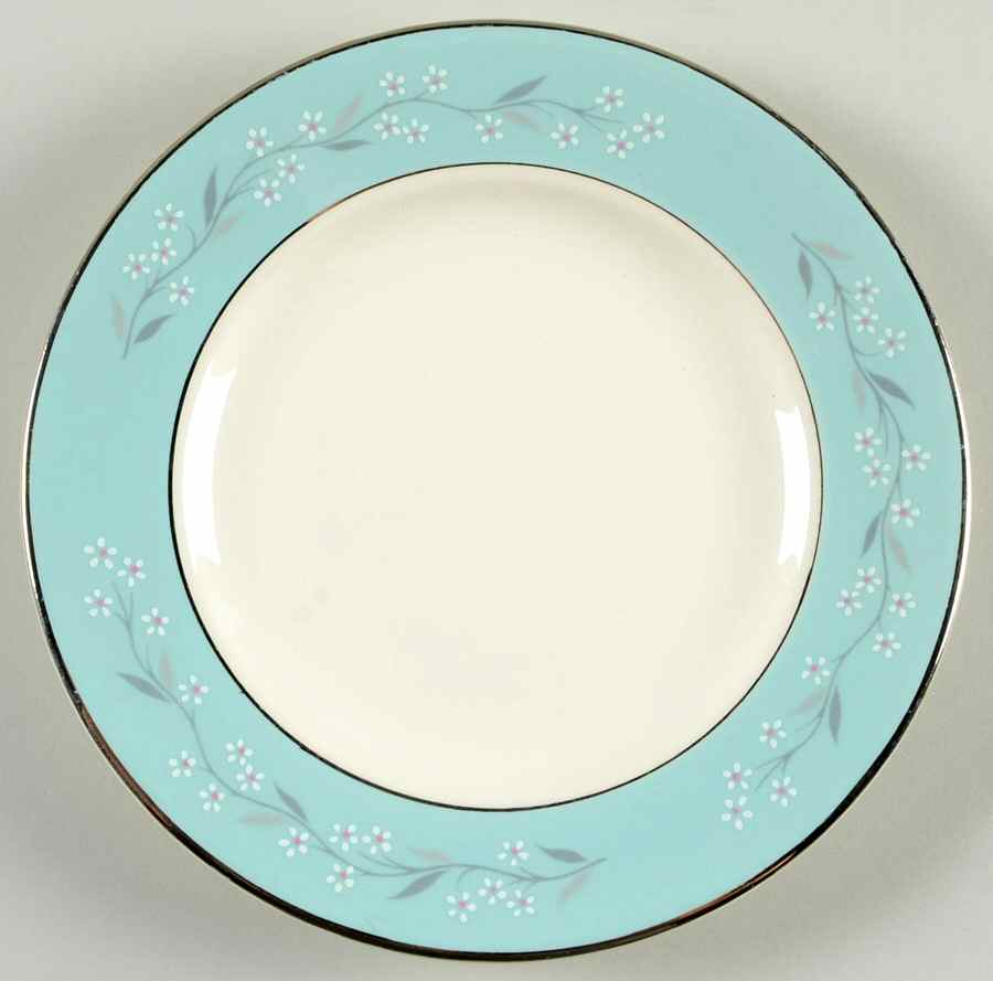 Turquoise Melody Bread & Butter Plate by Homer Laughlin -1