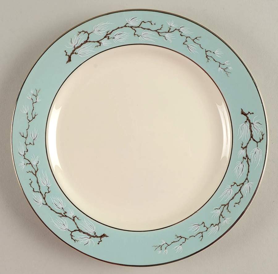 Turquoise Melody Dessert/Pie Plate by Homer Laughlin -1