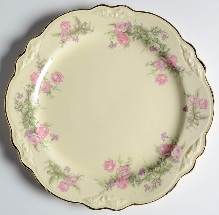 Heather Rose (Virginia Rose) Salad Plate by Homer Laughlin -1