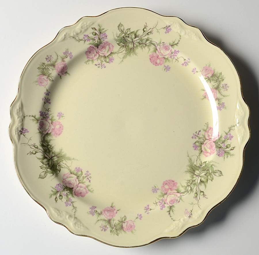 Heather Rose (Virginia Rose) Luncheon Plate by Homer Laughlin -1