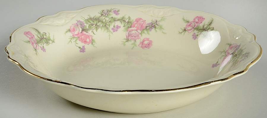 Heather Rose (Virginia Rose) Coupe Soup Bowl by Homer Laughlin -1