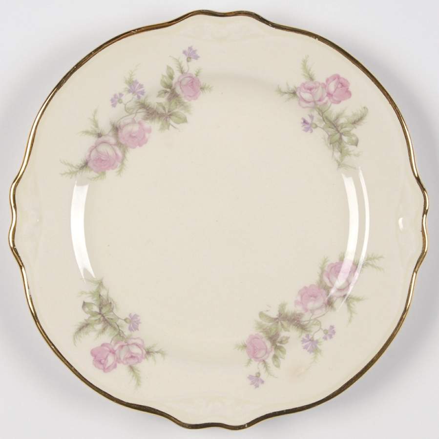 Heather Rose (Virginia Rose) Bread & Butter Plate by Homer Laughlin -1