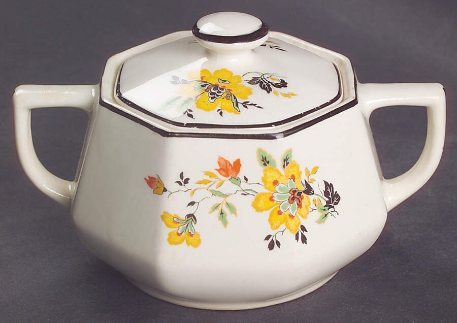 W127-30 Sugar Bowl & Lid by Homer Laughlin -1