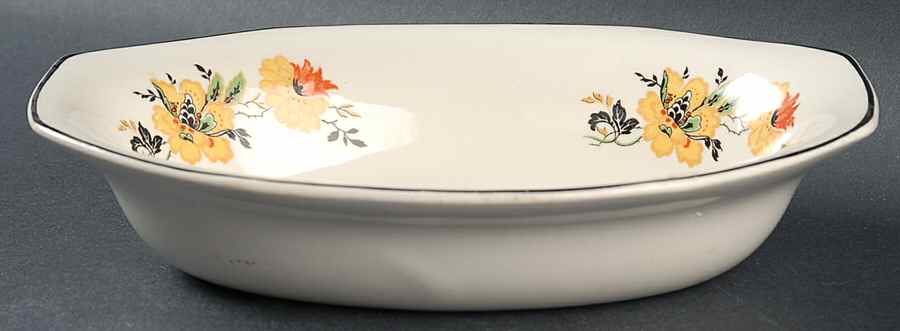 W127-30 7" Oval Vegetable Bowl by Homer Laughlin -1