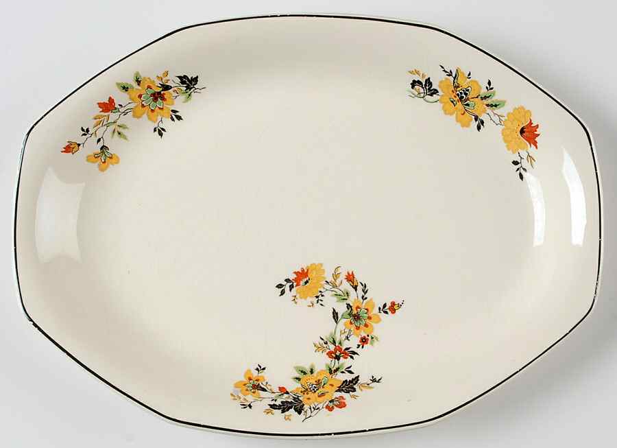 W127-30 10" Oval Serving Platter by Homer Laughlin -1