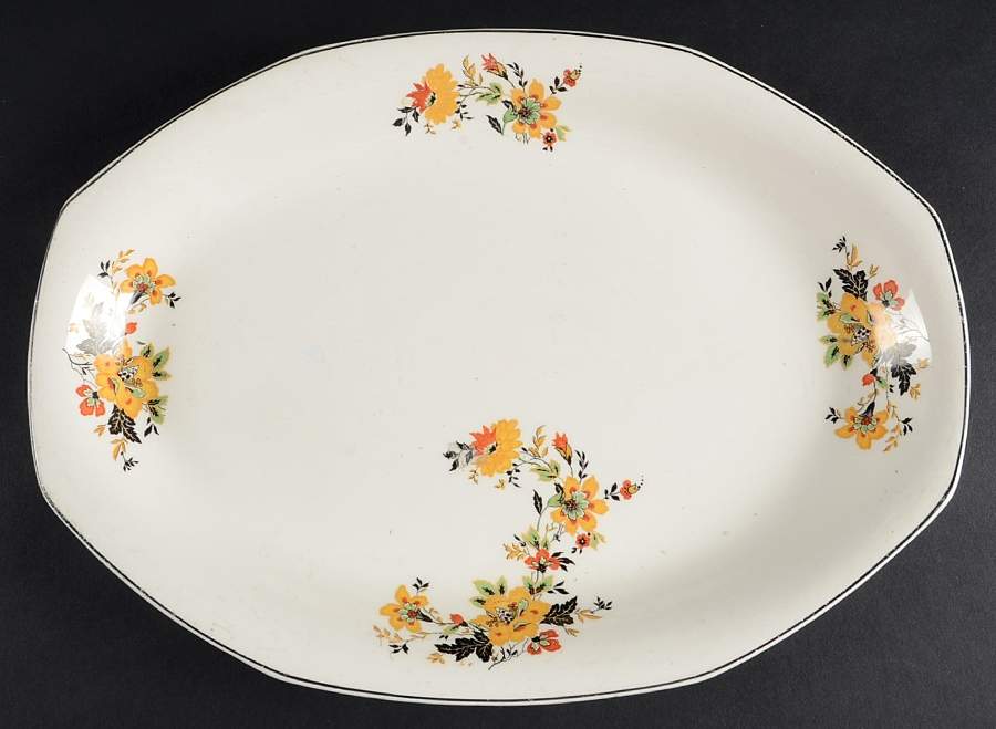 W127-30 13" Oval Serving Platter by Homer Laughlin -1