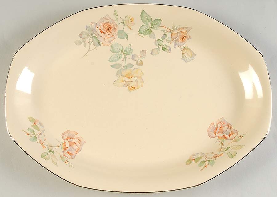 W132 13" Oval Serving Platter by Homer Laughlin -1