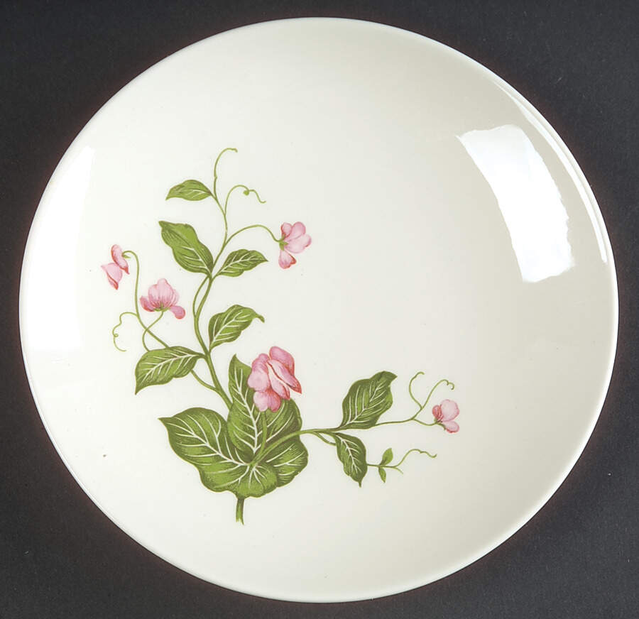 Sweet Pea (No Trim) Bread & Butter Plate by Homer Laughlin -1