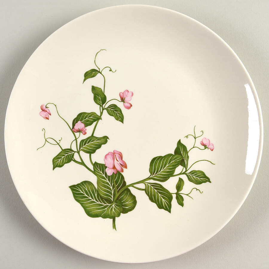 Sweet Pea (No Trim) Luncheon Plate by Homer Laughlin -1