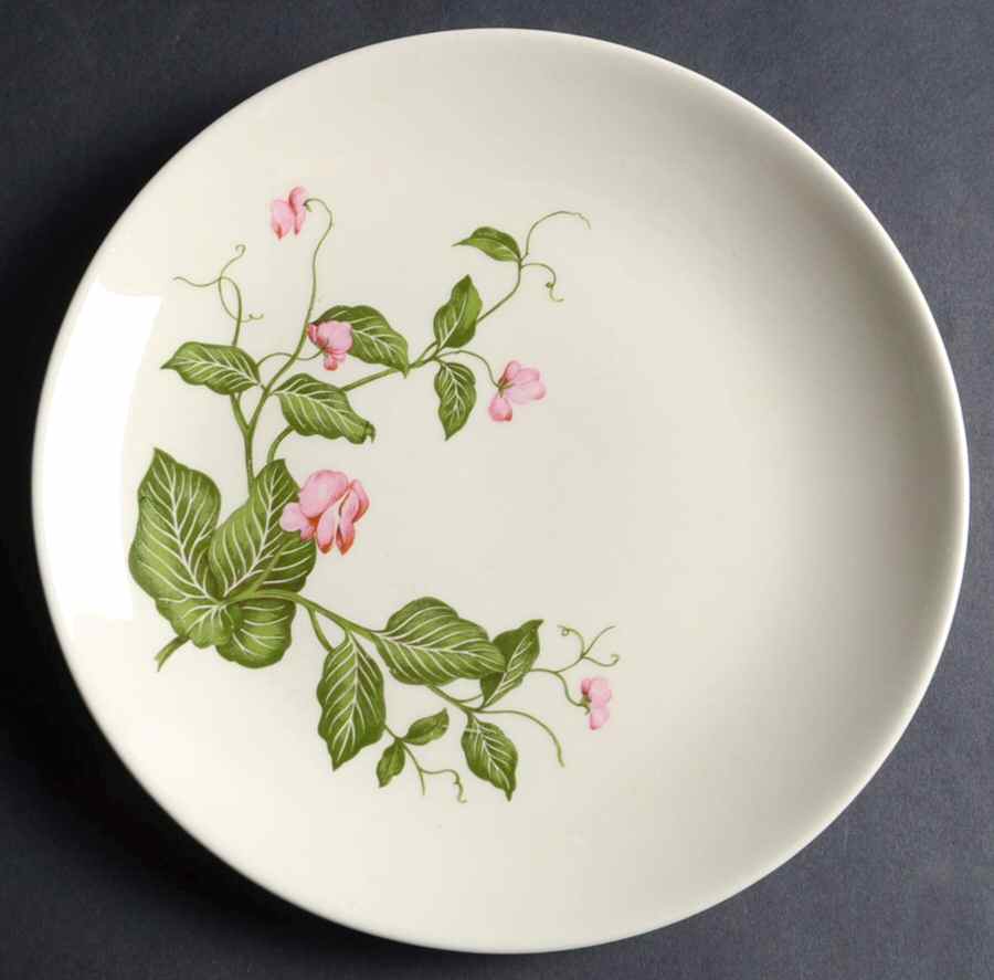 Sweet Pea (No Trim) Salad Plate by Homer Laughlin -1
