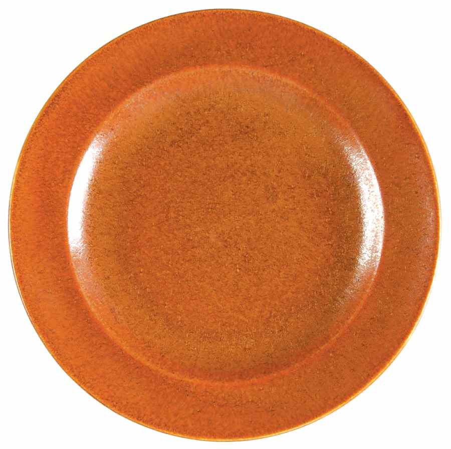 Wells Art Glaze Rust Bread & Butter Plate by Homer Laughlin -1