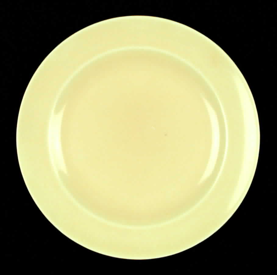 Wells Art Glaze Yellow Bread & Butter Plate by Homer Laughlin -1