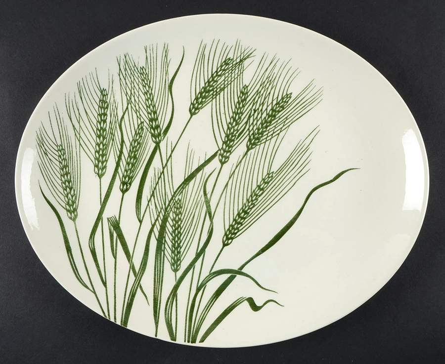 Wheat (Americana) 13" Oval Serving Platter by Homer Laughlin -1