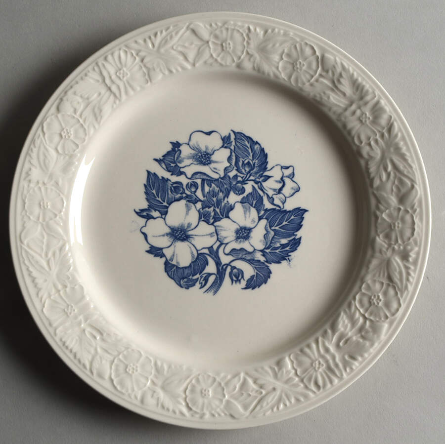 Wild Rose Luncheon Plate by Homer Laughlin -1