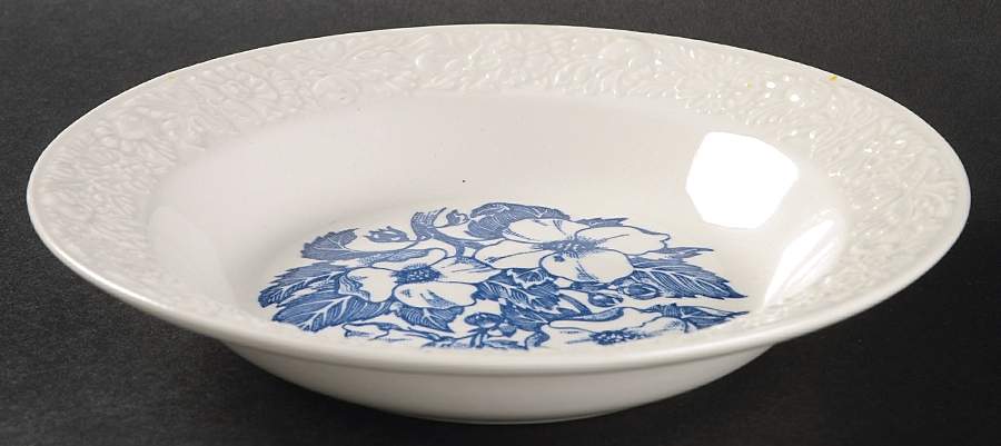 Wild Rose Rim Soup Bowl by Homer Laughlin -1