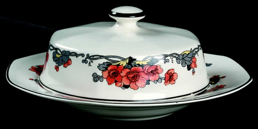 Y795 Round Covered Butter by Homer Laughlin -1