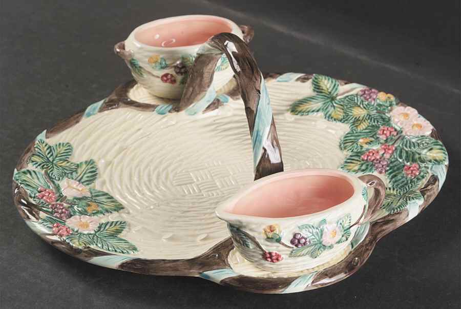 Berry Strawberry Basket W/Creamer & Open Sugar by Haldon-1