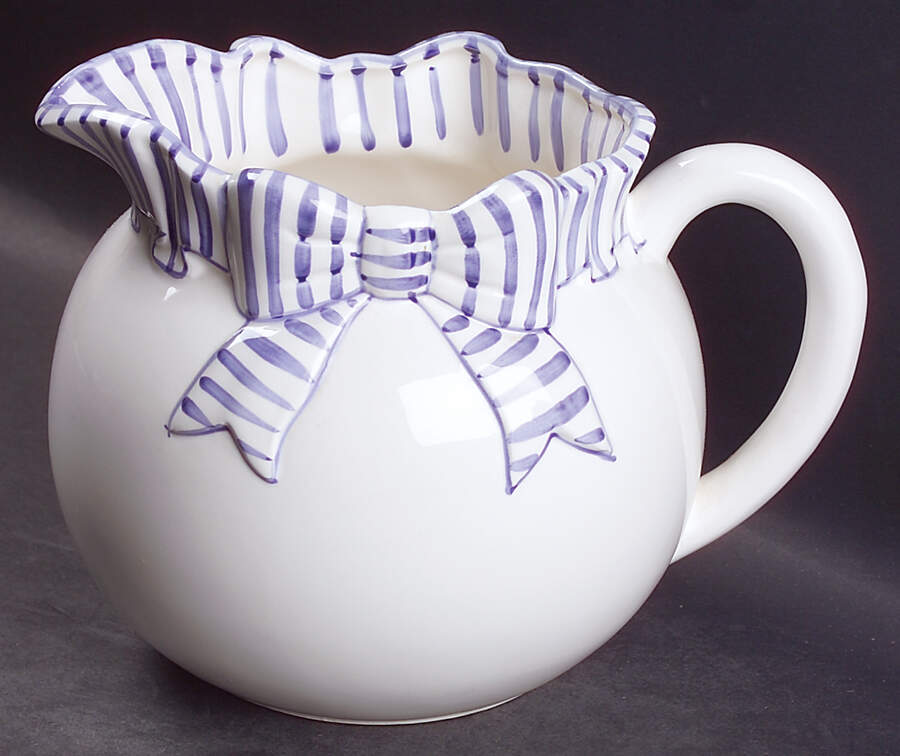 Blue Stripe 48 Oz Pitcher by Haldon-1