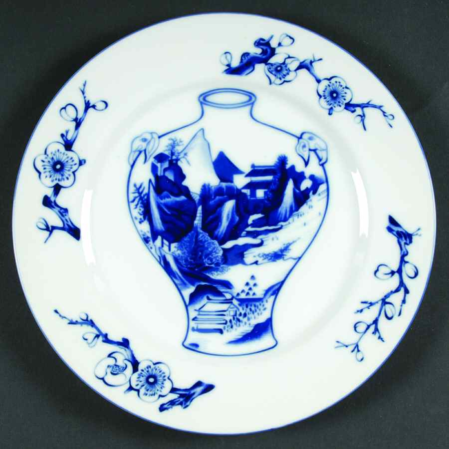 Blue Vases Dinner Plate by Haldon-1