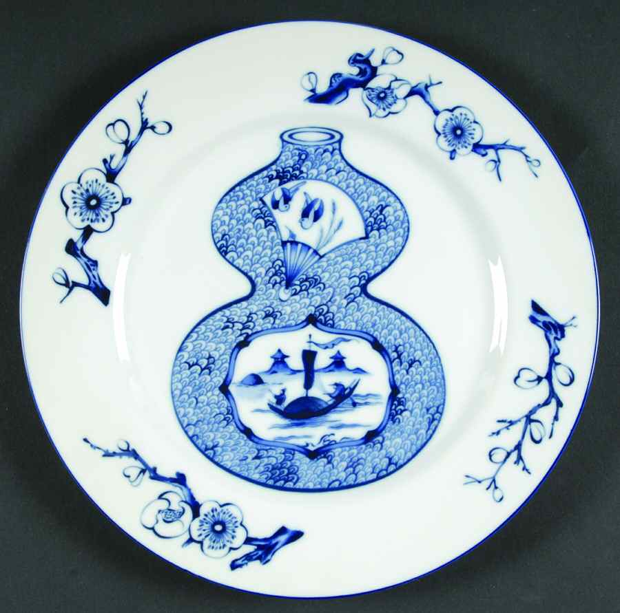 Blue Vases Dinner Plate by Haldon-1