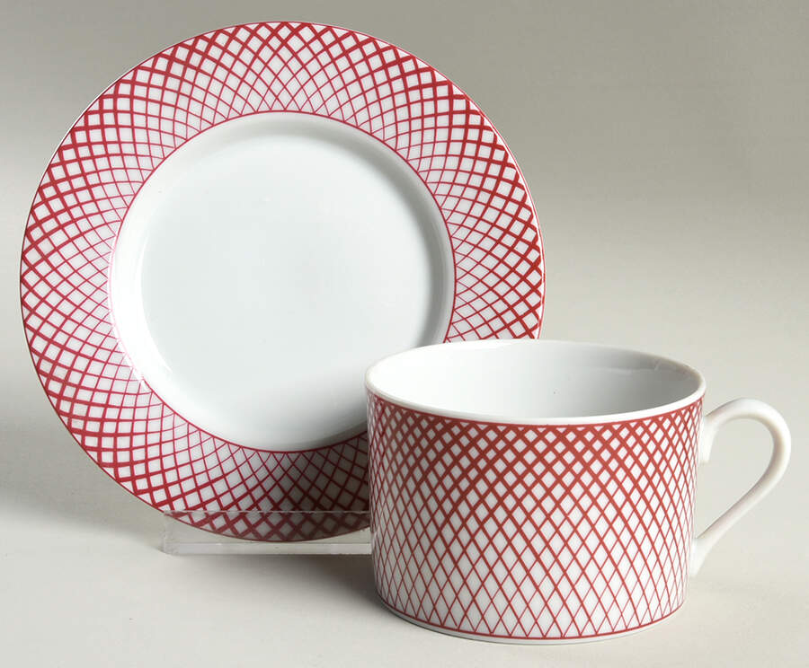 Devonshire Flat Cup & Saucer Set by Haldon-1