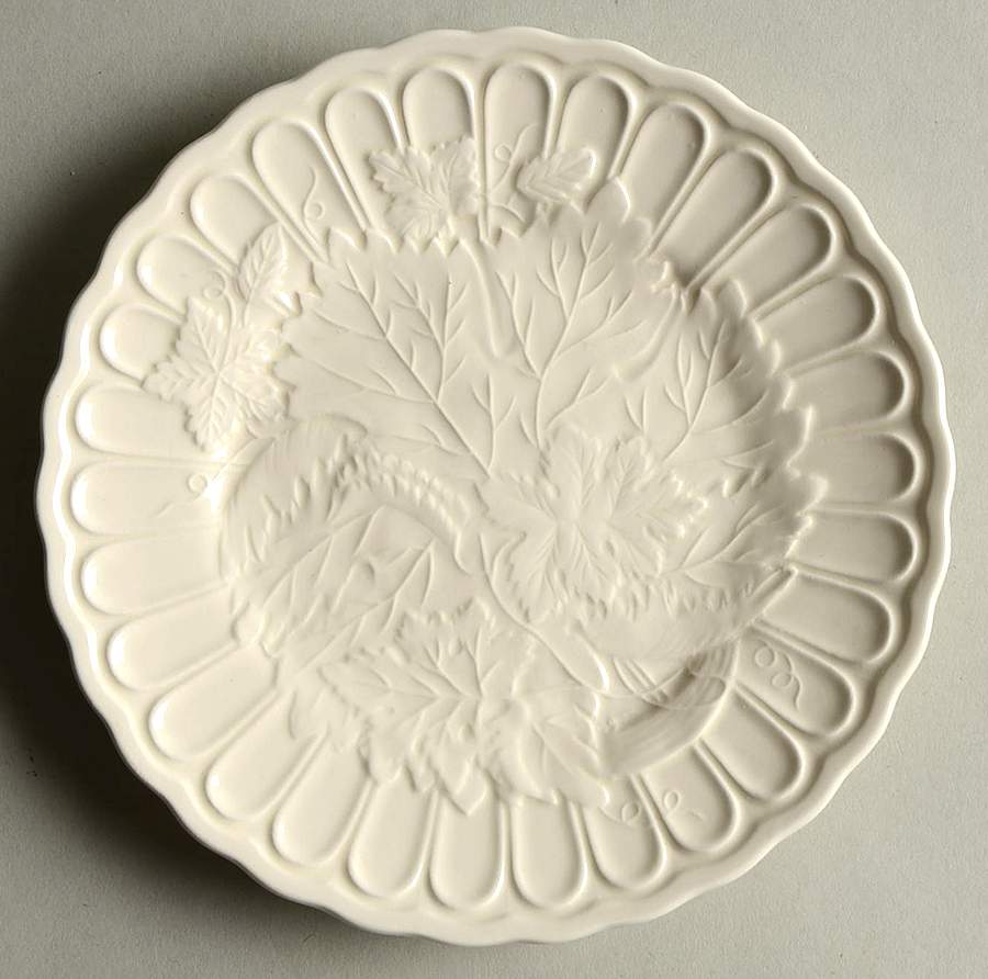 Majolica Cream Bread & Butter Plate by Haldon-1