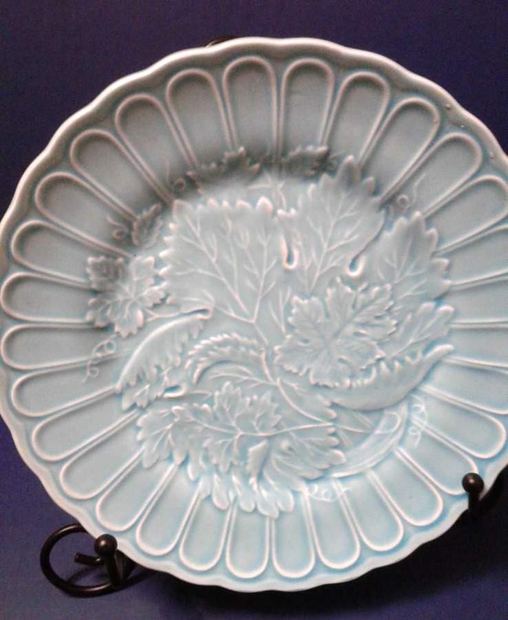 Majolica Light Blue Salad Plate by Haldon-1