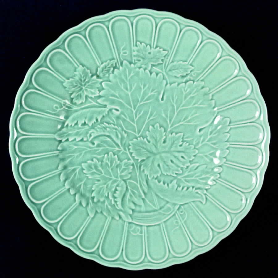 Majolica Light Green Dinner Plate by Haldon-1