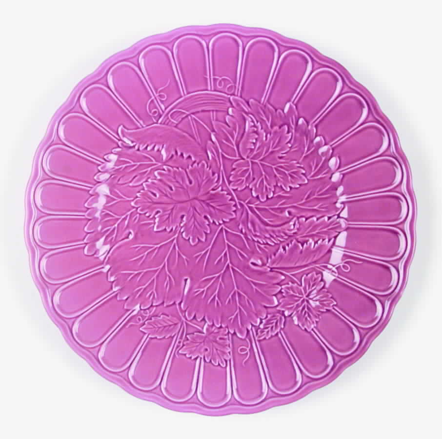 Majolica Rose Dinner Plate by Haldon-1