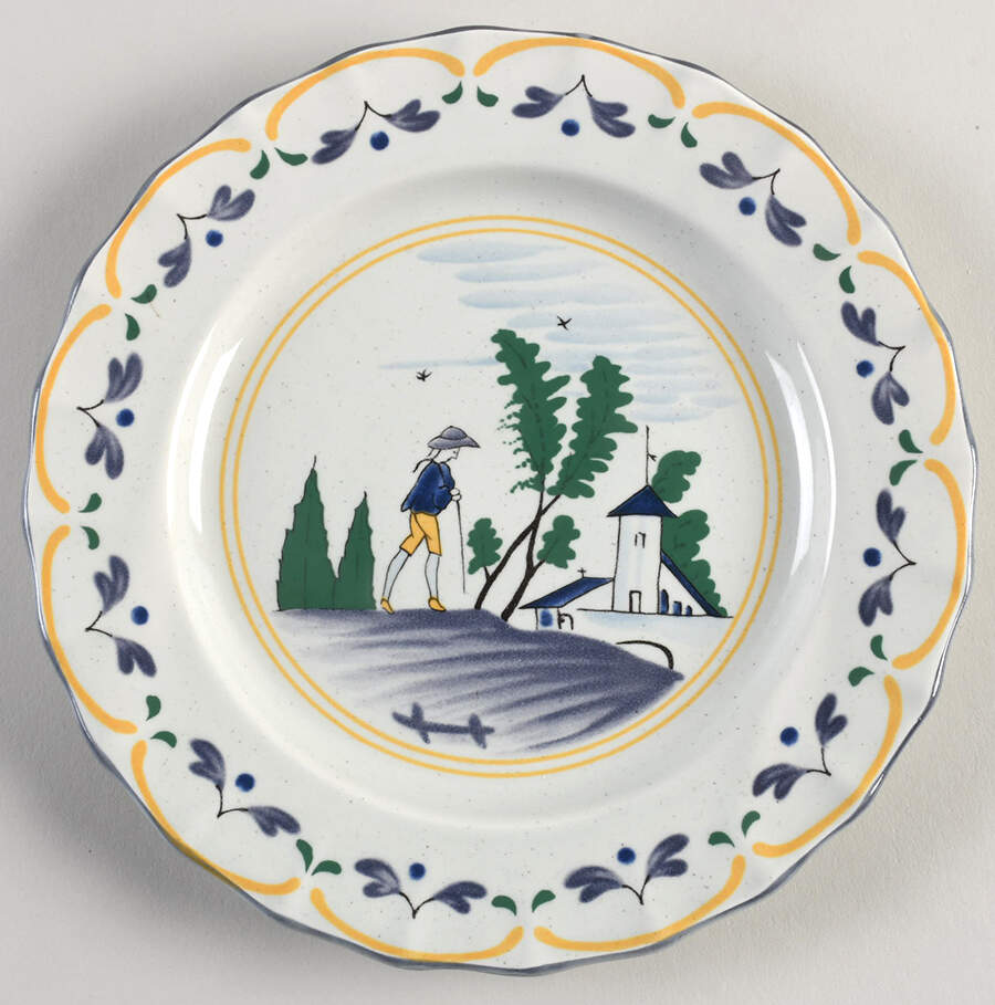 Normandie Salad Plate by Haldon-1