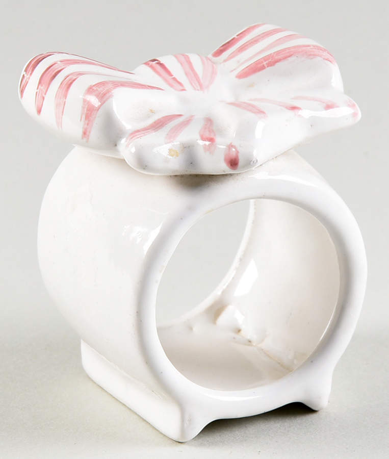 Pink Stripe Napkin Ring by Haldon-1