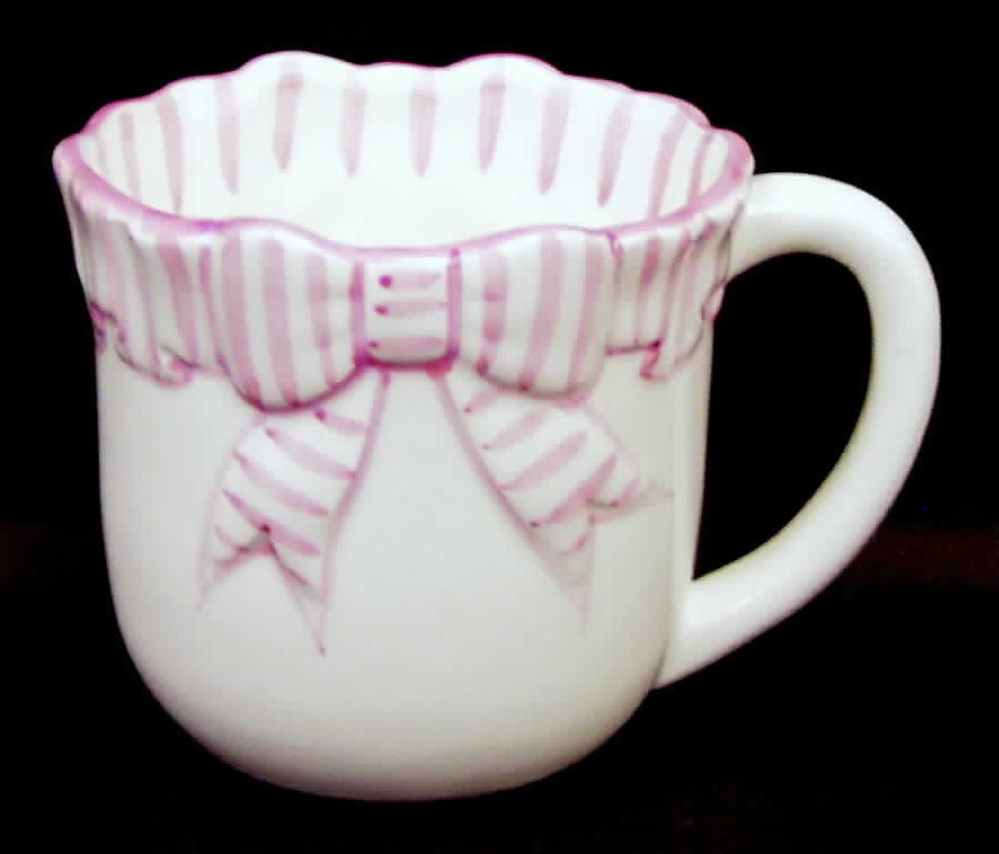 Pink Stripe Mug by Haldon-1