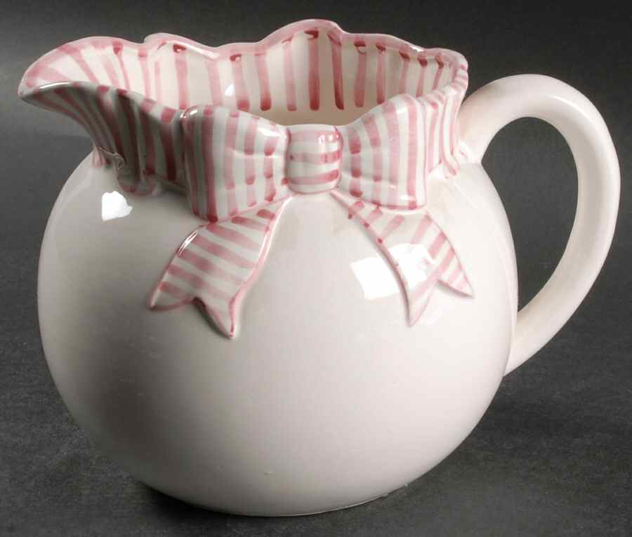 Pink Stripe 48 Oz Pitcher by Haldon-1