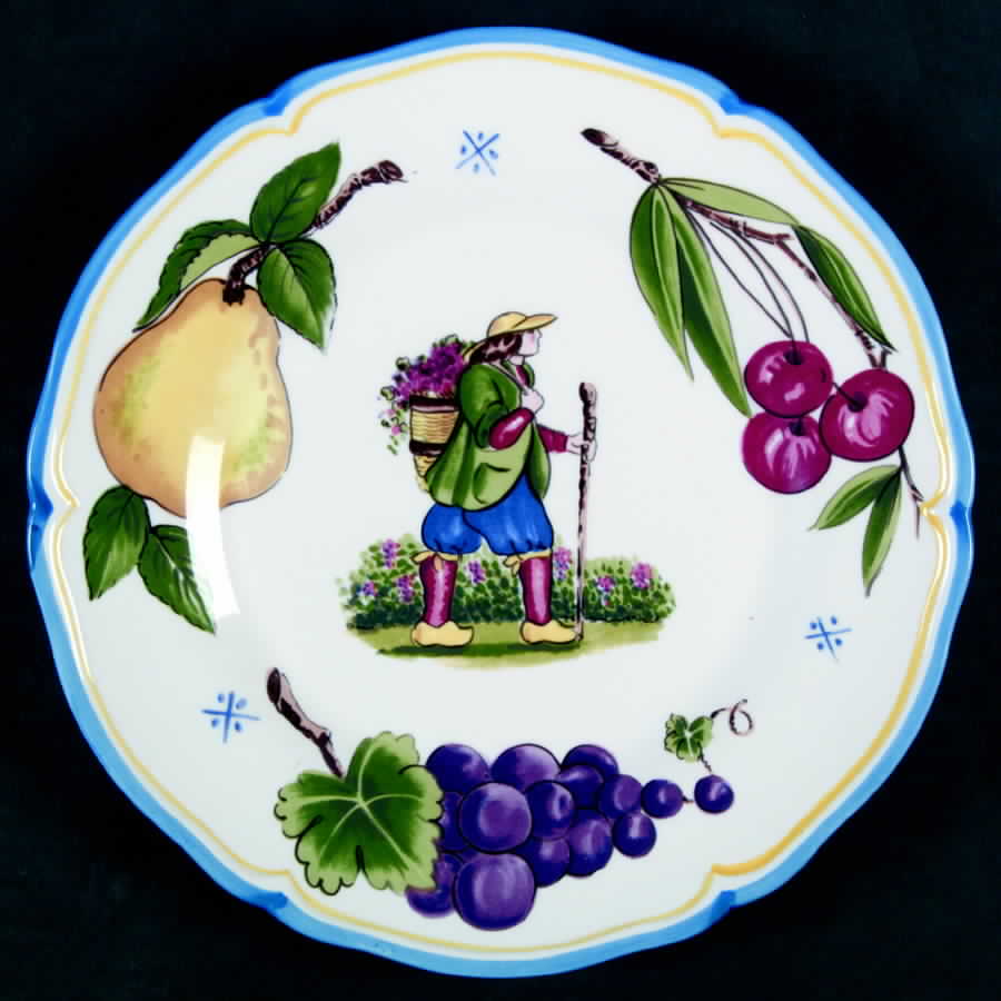 Provencial Fruit Salad Plate by Haldon-1