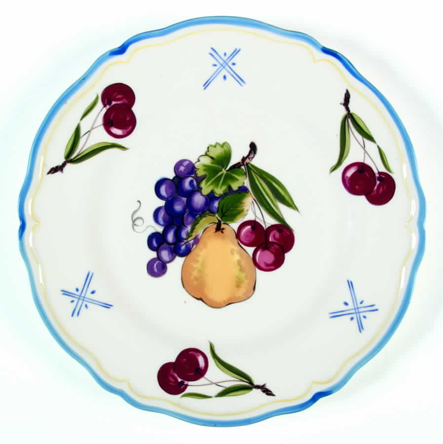 Provencial Fruit Dinner Plate by Haldon-1