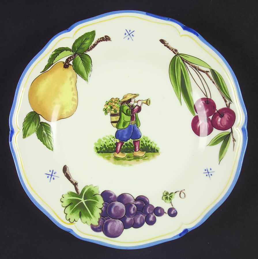 Provencial Fruit Salad Plate by Haldon-1