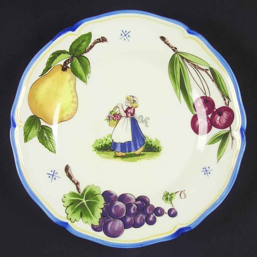 Provencial Fruit Salad Plate by Haldon-1