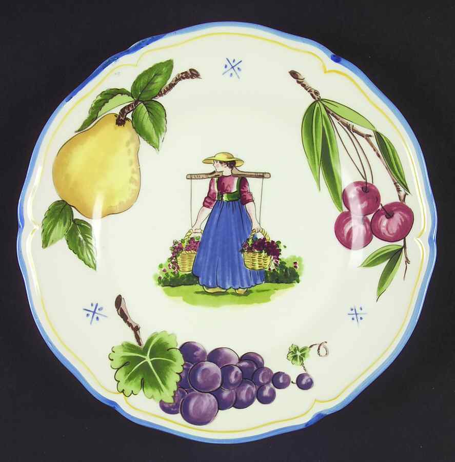 Provencial Fruit Salad Plate by Haldon-1