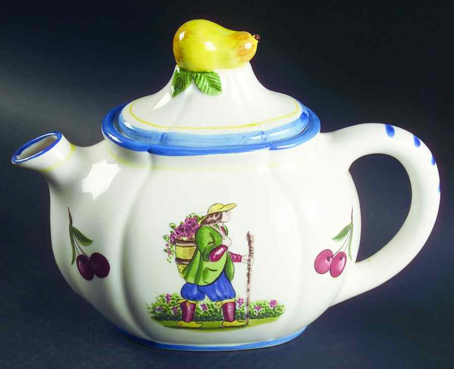 Provencial Fruit Teapot & Lid by Haldon-1