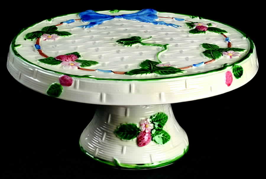 Ribbon & Bow 10" Diameter Pedestal Cake Stand by Haldon-1