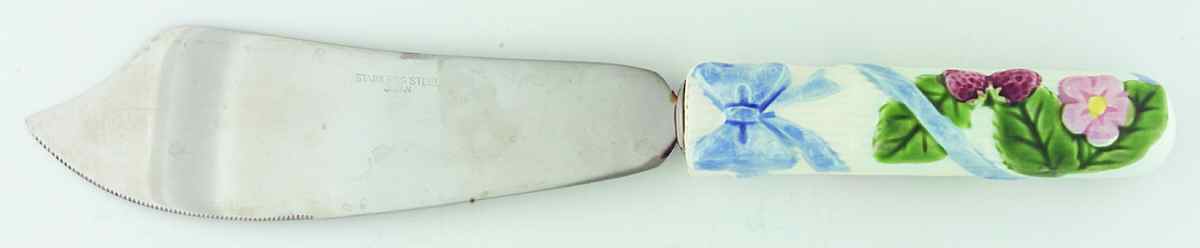 Ribbon & Bow Cake Knife/Server with Stainless Blade by Haldon-1